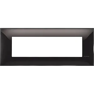 BTicino R4807BC Classia 7M Black Cover Plate - BTICINO