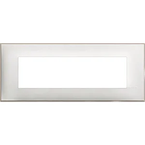 BTicino R4807WS Classia 7M Satin White Cover Plate - BTICINO