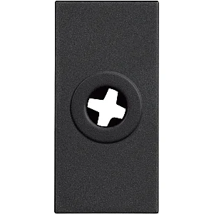BTicino RG4953 Classia 1M Black Cable Outlet Cover - BTICINO