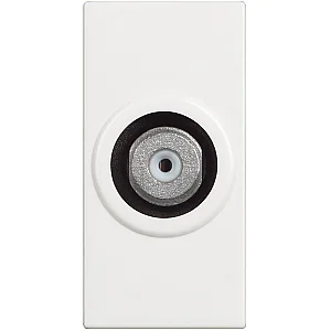 BTicino RW4202F Classia 1M White TV Socket with F Connector - BTICINO