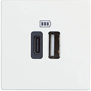 BTicino RW4287C2 Classia 2M 3A 230V White USB Charger Socket - BTICINO