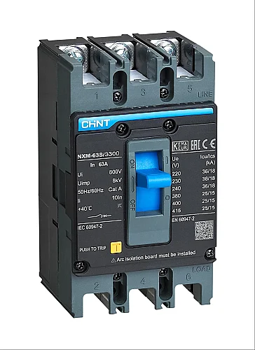 CHINT 131376 GNXM-800S 3P 800A 50kA Fixed MCCB - 1