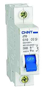 CHINT 186419 20A 1P C Curve 4.5kA MCB - CHINT