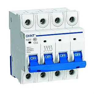 CHINT 186542 40A 4P C Curve 4.5kA MCB - 1