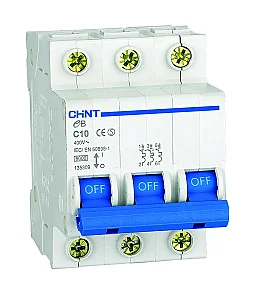CHINT 186561 50A 3P C Curve 4.5kA MCB - CHINT