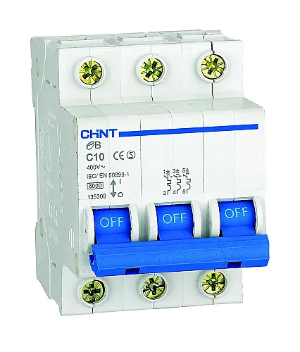 CHINT 186561 50A 3P C Curve 4.5kA MCB - 1