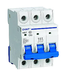 CHINT 192258 20A 3P C Curve 6kA MCB - CHINT