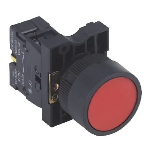 CHINT 574092 Black 1NC 40mm Mushroom Spring Return Push Button - 1