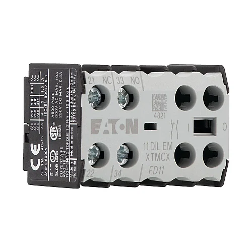 10080 - 11dilem - Auxiliary Contact Module, 1 N/o, 1 Nc, Front Fixing, Screw Terminals, Dile(e)m - 1