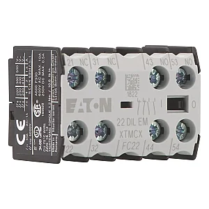 10112 - 22dilem - Auxiliary Contact Module, 4 Pole, 2 N/o, 2 Nc, Front Fixing, Screw Terminals, Dile(e)m - Eaton