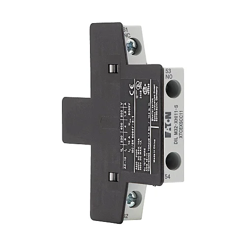 101371 - Auxiliary contact module, Type: Side-mounting auxiliary contacts, 2 pole, Ith= 16 A, 1 N/O, 1 NC, Side mounted, Screw terminals - 1