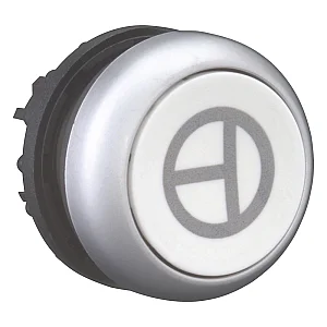 101673 - Pushbutton, RMQ-Titan, Flat, momentary, white - Eaton