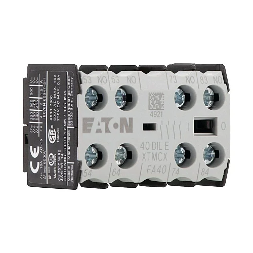 10304 - 40dile - Auxiliary Contact Module, 4 Pole, 4 N/o, Front Fixing, Screw Terminals, Dile(e)m, Diler - 1