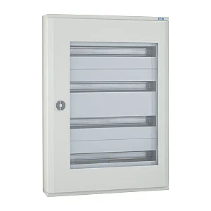 103104 - Bf-ot-4/96-c - Complete Surface-mounted Flat Distribution Board With Window, White, 24 Su Per Row, 4 Rows, Type C - Eaton