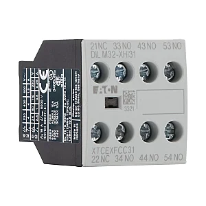 106112 - Auxiliary contact module, Type: Front mounting auxiliary contact, 4 pole, Ith= 16 A, 3 N/O, 1 NC, Front fixing, Screw terminals - Eaton