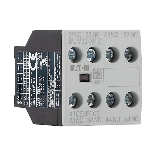 106112 - Auxiliary contact module, Type: Front mounting auxiliary contact, 4 pole, Ith= 16 A, 3 N/O, 1 NC, Front fixing, Screw terminals - 1