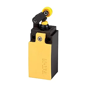 106785 - Position switch, Roller lever, Complete unit, 1 N/O, 1 NC, Screw terminal, Yellow, Insulated material, -25 - +70 °C, EN 50047 Form E, Long - Eaton