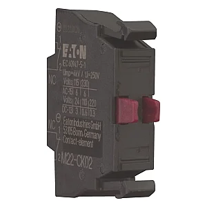 107899 - Contact element, Cage Clamp, Front fixing, 2 NC, 24 V 3 A, 220 V 230 V 240 V 4 A - Eaton