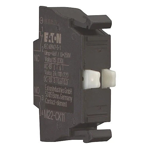 107940 - Contact element, Cage Clamp, Front fixing, 1 N/O, 1 NC, 24 V 3 A, 220 V 230 V 240 V 4 A - 1