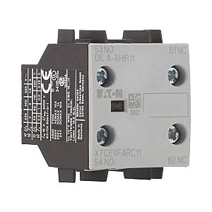 110140 - Auxiliary contact module, Front mounting auxiliary contact, 2 pole, 380 V 400 V 415 V: 4 A, 1 N/O, 1 NC, Front fixing, Screw terminals - Eaton