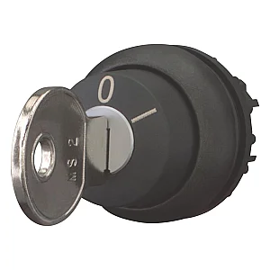 111772 - Key-operated actuator, RMQ-Titan, Key operated, maintained, Not suitable for master key systems, 2 positions, MS2, Bezel: black - Eaton