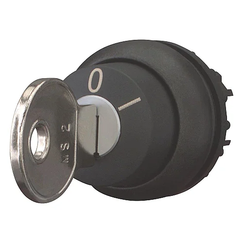 111772 - Key-operated actuator, RMQ-Titan, Key operated, maintained, Not suitable for master key systems, 2 positions, MS2, Bezel: black - 1