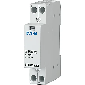 120853 - Installation contactor, 230VAC, 2N/O, 25A - Eaton
