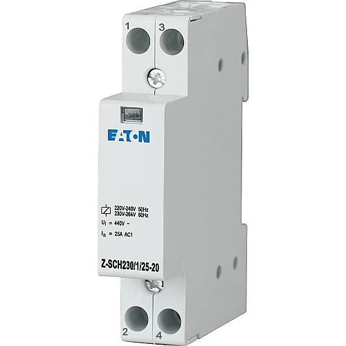 120853 - Installation contactor, 230VAC, 2N/O, 25A - 1