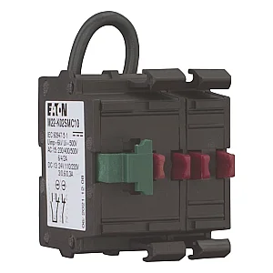 121474 - Self-monitoring contact elements, Screw terminals, Front fixing, 1 N/O, 2 NC, 24 V 3 A - Eaton