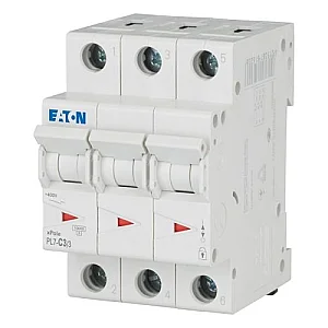 165130 - Pl7-c3/3 - Miniature Circuit Breaker (mcb), 3 A, 3p, Characteristic: C - Eaton