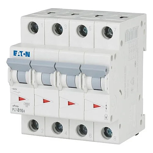 165151 - Pl7-b16/4 - Miniature Circuit Breaker (mcb), 16 A, 4p, Characteristic: B - 1