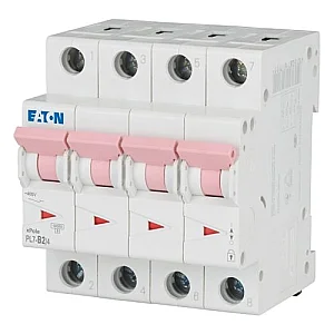 165153 - Pl7-b2/4 - Miniature Circuit Breaker (mcb), 2 A, 4p, Characteristic: B - Eaton