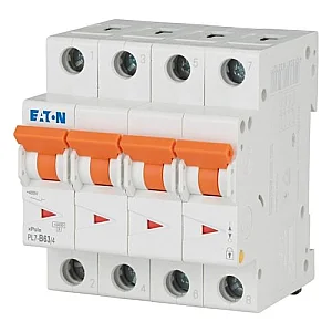 165164 - Pl7-b63/4 - Miniature Circuit Breaker (mcb), 63 A, 4p, Characteristic: B - Eaton