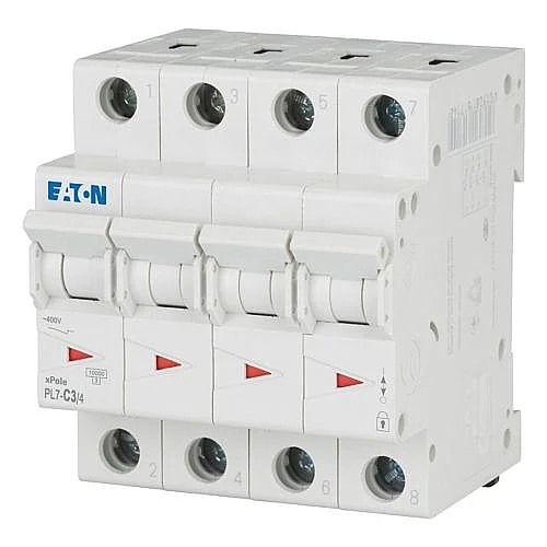 165182 - Pl7-c3/4 - Miniature Circuit Breaker (mcb), 3 A, 4p, Characteristic: C - 1