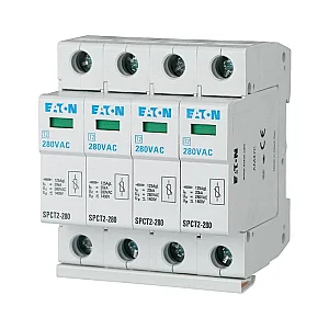 167601 - Plug-in surge arresters, 4p, 335VAC, 4x20kA - Eaton