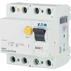 170448 - Residual current circuit breaker (RCCB), 40A, 4p, 300mA, type S/A - Eaton