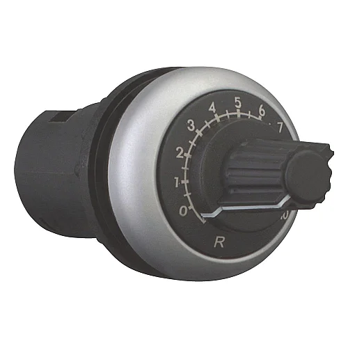 171157 - Potentiometer, Classical, M22, 22.5 mm, R 2.2 kΩ, P 0.5 W, Bezel: titanium - 1