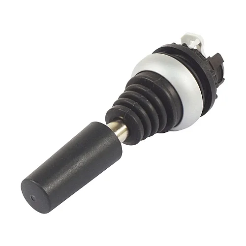 178566 - Joystick, with one operating point per operating direction, with metal shaft, 4 positions, Bezel: titanium, maintained, in every position - 1