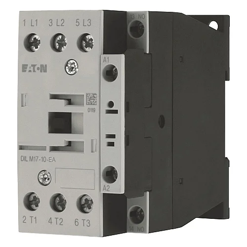 189910 - Dilm17-10-ea(rdc24) - Contactor, 3 Pole, 380 V 400 V 7.5 Kw, 1 N/o, Rdc 24: 24 - 27 V Dc, Dc Operation, Screw Terminals - 1