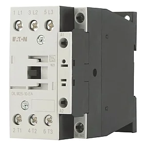 189913 - Dilm25-10-ea(230v50hz,240v60hz) - Contactor, 3 Pole, 380 V 400 V 11 Kw, 1 N/o, 230 V 50 Hz, 240 V 60 Hz, Ac Operation, Screw Terminals - Eaton