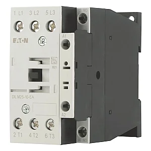 189914 - Dilm25-10-ea(rdc24) - Contactor, 3 Pole, 380 V 400 V 11 Kw, 1 N/o, Rdc 24: 24 - 27 V Dc, Dc Operation, Screw Terminals - Eaton