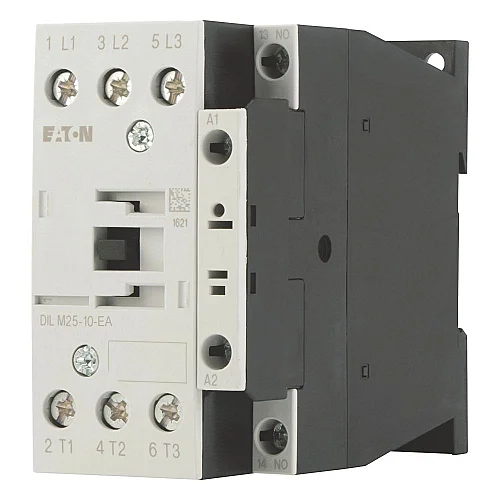 189914 - Dilm25-10-ea(rdc24) - Contactor, 3 Pole, 380 V 400 V 11 Kw, 1 N/o, Rdc 24: 24 - 27 V Dc, Dc Operation, Screw Terminals - 1