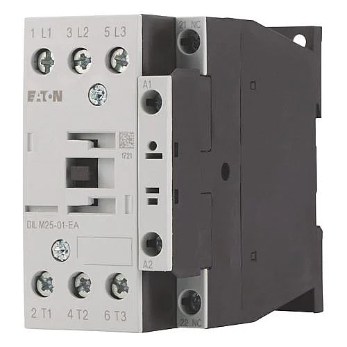 189915 - Dilm25-01-ea(230v50hz,240v60hz) - Contactor, 3 Pole, 380 V 400 V 11 Kw, 1 Nc, 230 V 50 Hz, 240 V 60 Hz, Ac Operation, Screw Terminals - 1