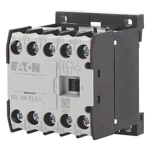 189985 - Dilem-01-ea(230v50hz,240v60hz) - Contactor, 230 V 50 Hz, 240 V 60 Hz, 3 Pole, 380 V 400 V, 4 Kw, Contacts N/c = Normally Closed= 1 Nc, Screw Terminals, Ac Operation - 1