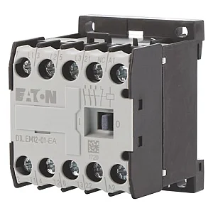 189989 - Dilem12-01-ea(230v50hz,240v60hz) - Contactor, 230 V 50 Hz, 240 V 60 Hz, 3 Pole, 380 V 400 V, 5.5 Kw, Contacts N/c = Normally Closed= 1 Nc, Screw Terminals, Ac Operation - Eaton