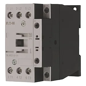 190003 - Dilm32-01-ea(230v50hz,240v60hz) - Contactor, 3 Pole, 380 V 400 V 15 Kw, 1 Nc, 230 V 50 Hz, 240 V 60 Hz, Ac Operation, Screw Terminals - Eaton