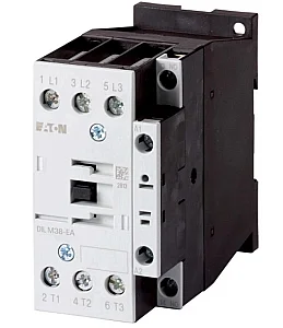 190005 - Dilm38-10-ea(230v50hz,240v60hz) - Contactor, 3 Pole, 380 V 400 V 18.5 Kw, 1 N/o, 230 V 50 Hz, 240 V 60 Hz, Ac Operation, Screw Terminals - Eaton
