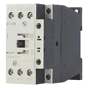 190008 - Dilm38-01-ea(rdc24) - Contactor, 3 Pole, 380 V 400 V 18.5 Kw, 1 Nc, Rdc 24: 24 - 27 V Dc, Dc Operation, Screw Terminals - Eaton