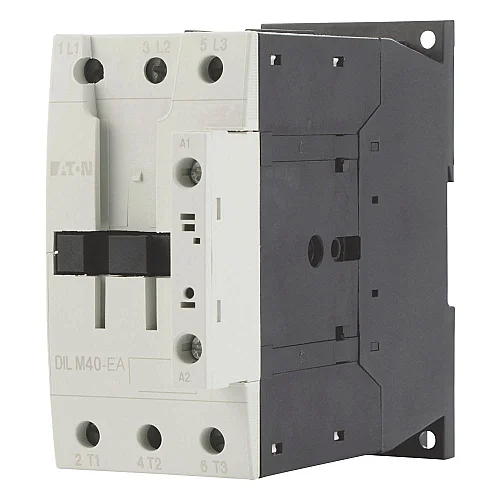 190010 - Dilm40-ea(rdc24) - Contactor, 3 Pole, 380 V 400 V 18.5 Kw, Rdc 24: 24 - 27 V Dc, Dc Operation, Screw Terminals - 1