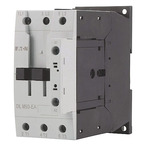 190011 - Dilm50-ea(230v50hz,240v60hz) - Contactor, 3 Pole, 380 V 400 V 22 Kw, 230 V 50 Hz, 240 V 60 Hz, Ac Operation, Screw Terminals - 1